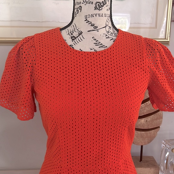 JCrew Orange Mini Dress - Picture 6 of 8